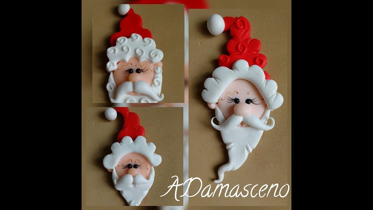 Ímã Papai Noel em Biscuit