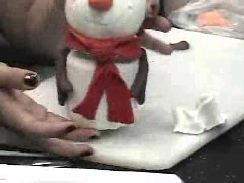 Presépio e boneco de neve em Biscuit - Diy potes