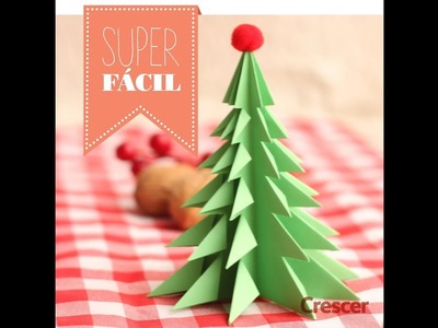 Superfácil Natal: Como fazer uma árvore de Natal de papel