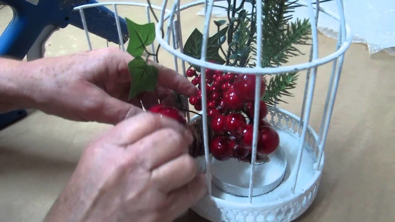 Arranjo de Natal Gaiola com frutas - Lojas Matsumoto