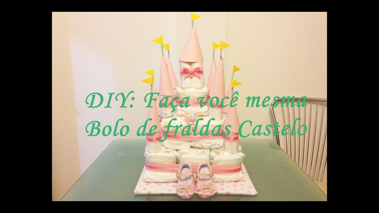 DIY: Bolo de fraldas Castelo