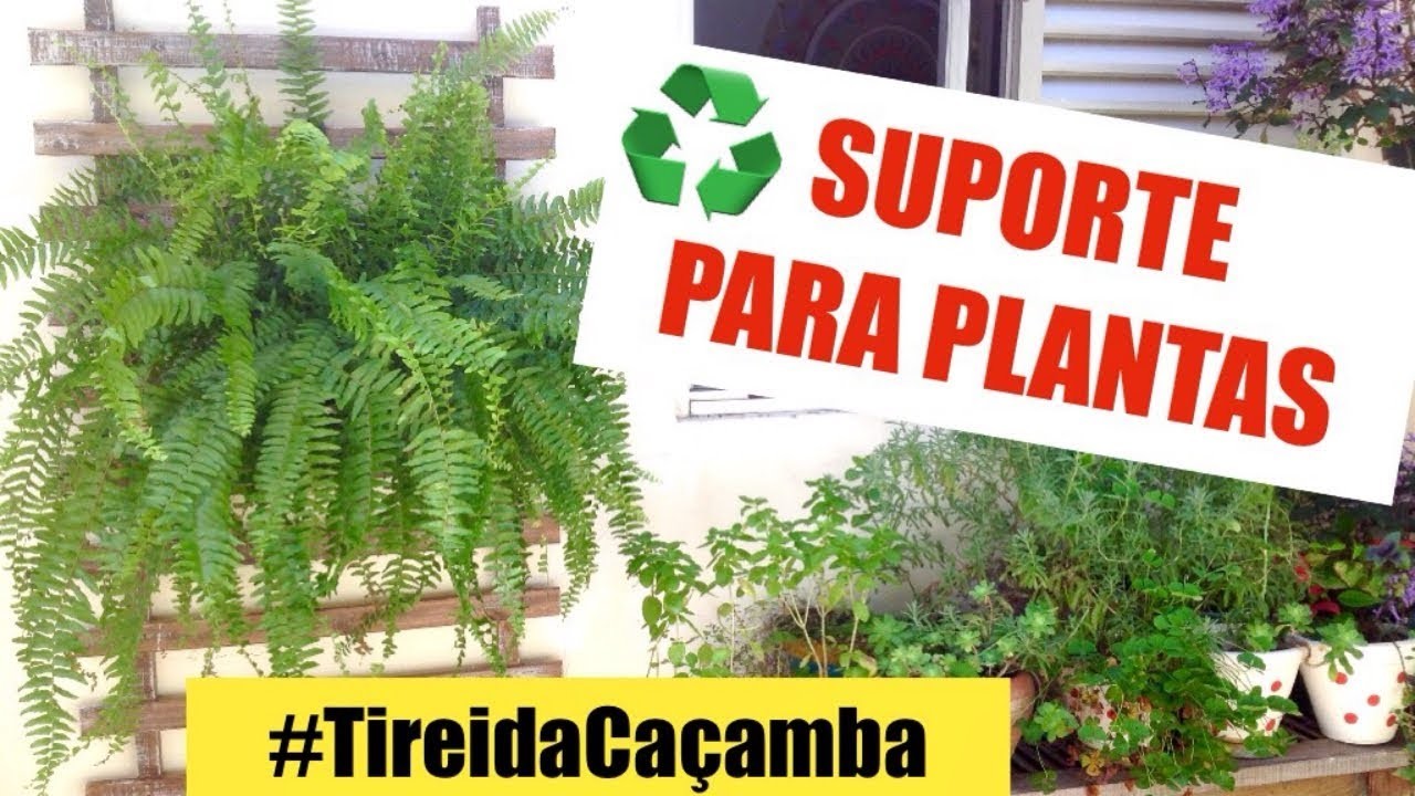 DIY | Como fazer um lindo suporte para plantas | #TireidaCaçamba