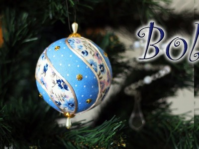 Especial de Natal: Bola de isopor decorada