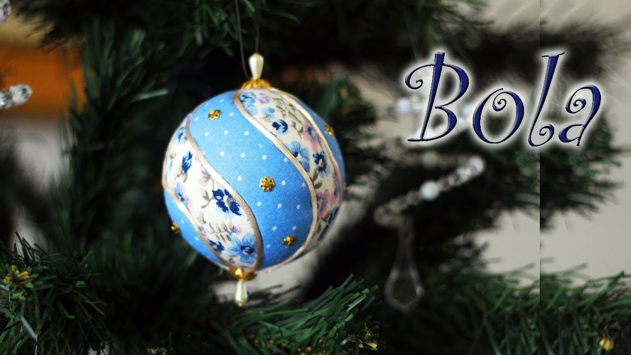 Especial de Natal: Bola de isopor decorada
