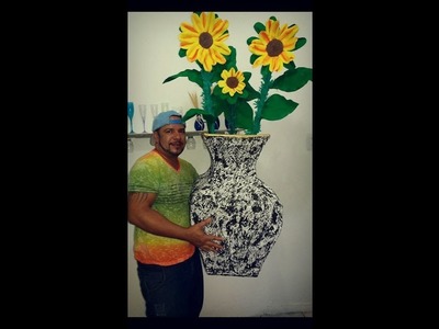 Fazendo Girassol Gigante ( Montando no Vaso Gigante 3)