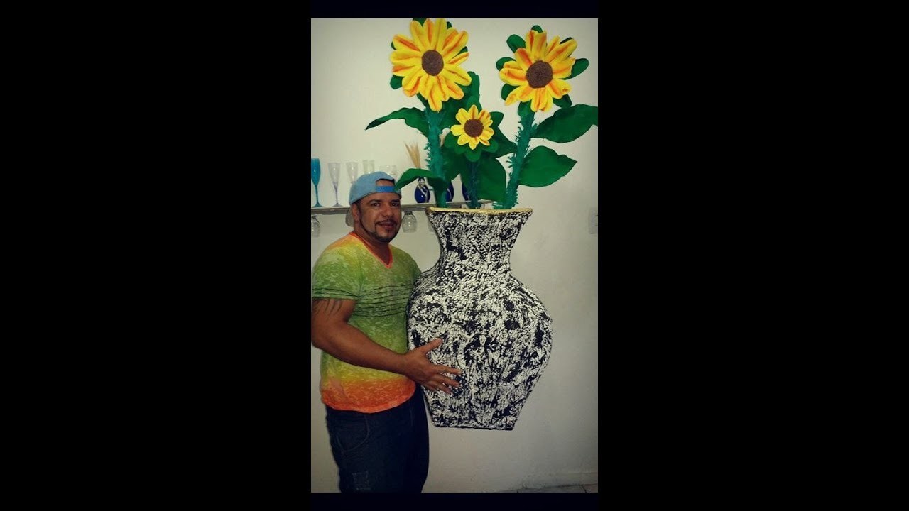 Fazendo Girassol Gigante ( Montando no Vaso Gigante 3)