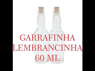 Garrafinha de Vidro para Lembrancinha 50 60ml