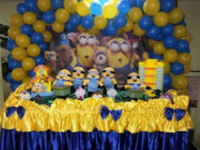 Idéias de decoração de festa infantil dos minions