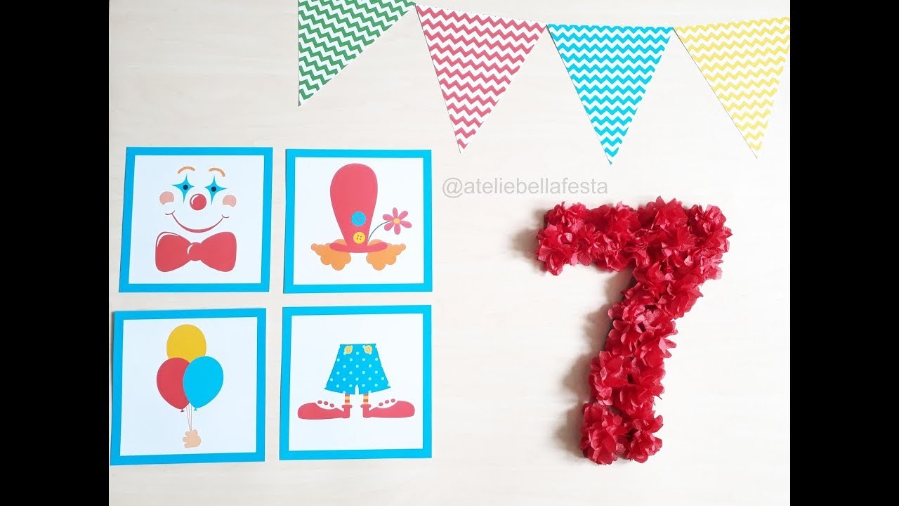 Número Decorado | Fofinho | DIY | Atelie Bella Festa