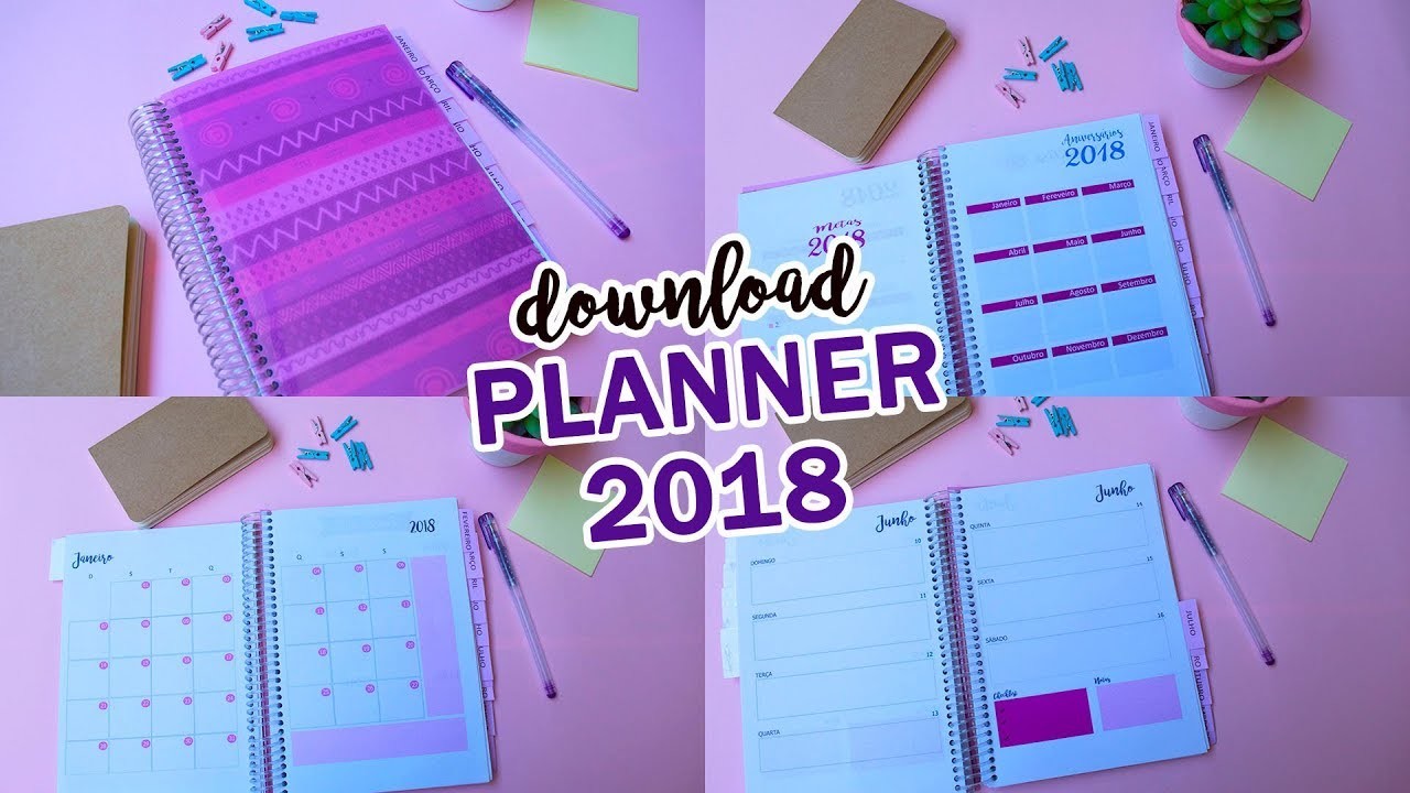 PLANNER 2018 PARA BAIXAR GRÁTIS | CASINHA ARRUMADA