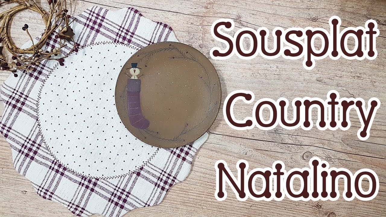 Sousplat country e natalino