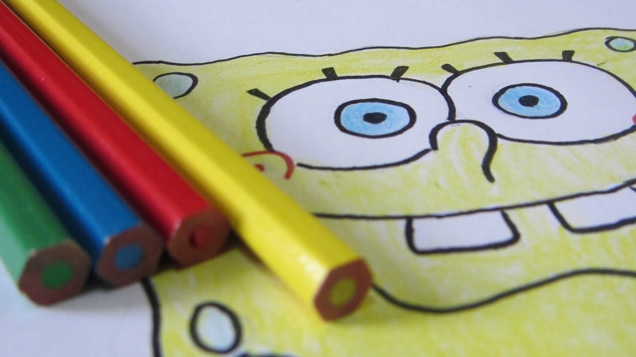 Como desenhar o Bob Esponja. How to draw spongebob squarepants