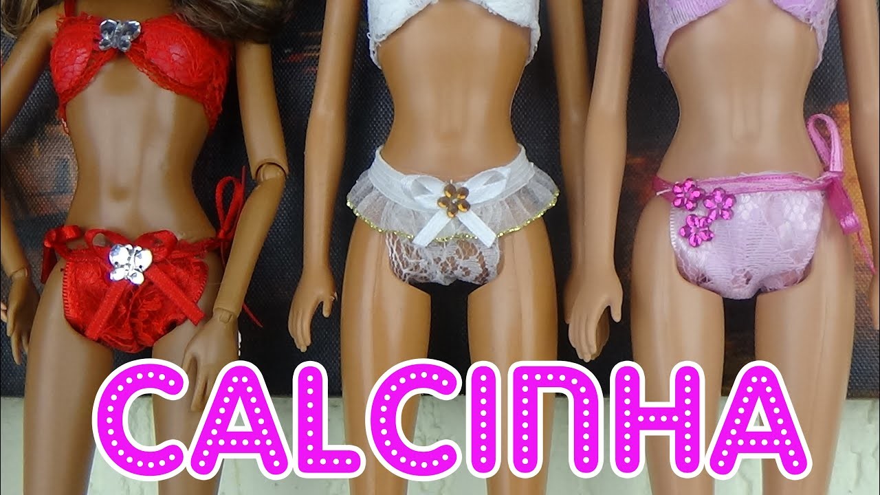 Como fazer Calcinha para Barbie e Bonecas | Tutorial