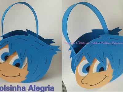 Diy Bolsinha Alegria DivertidaMente