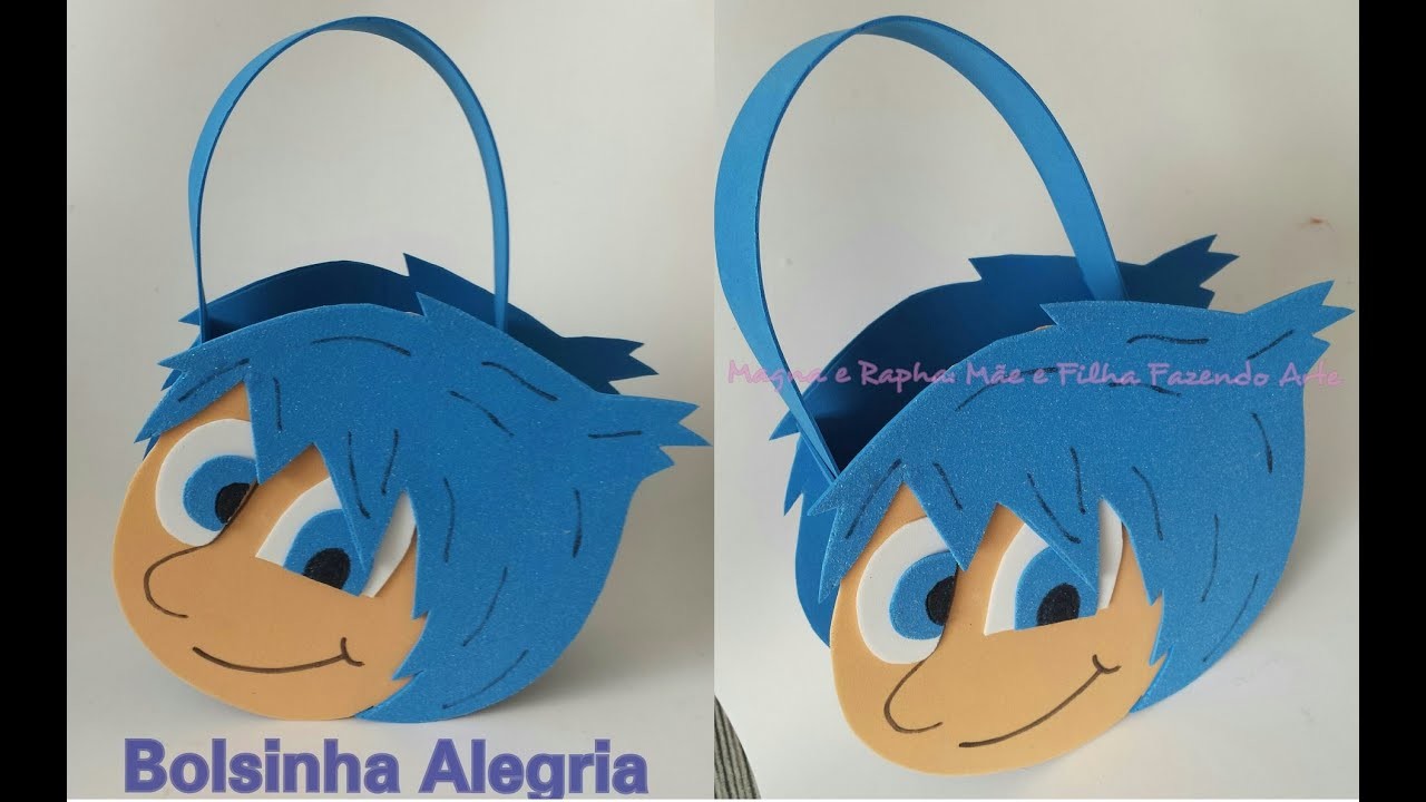 Diy Bolsinha Alegria DivertidaMente