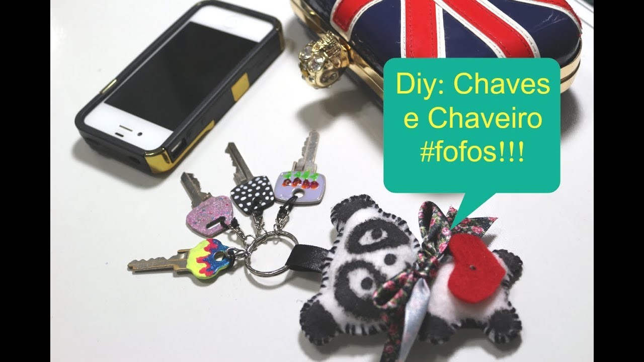 DIY: Chaveiro e Chaves fofas