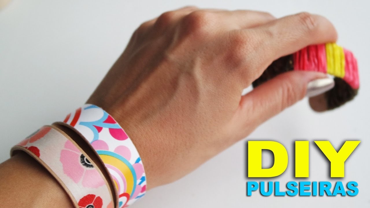 DIY: Como fazer pulseiras com palitos de sorvete ou de depilação.médico | Renata Nicolau