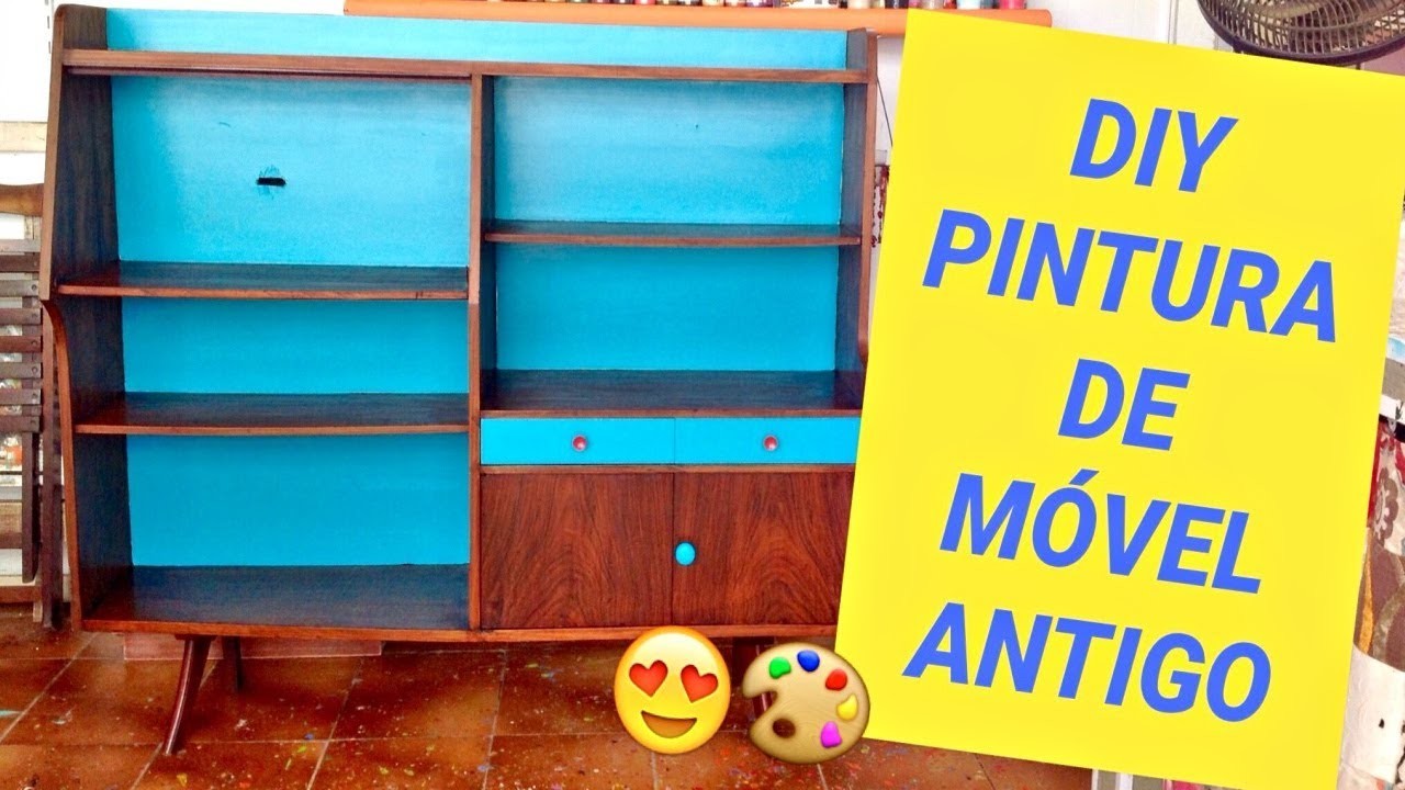 DIY - Como pintar um armário de madeira super antigo
