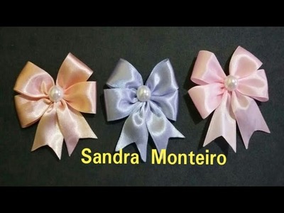 DIY: Laço simples de cetim. Sandra Monteiro