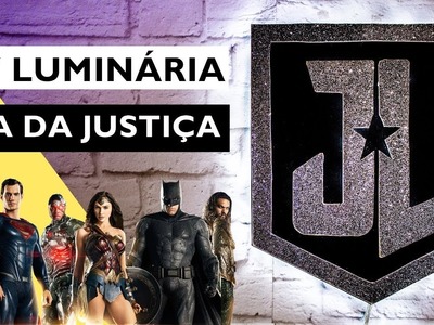 DIY LIGA DA JUSTIÇA Luminária Decoração GEEK - Justice League lamp