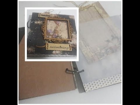 DIY: TUTORIAL. PAP. ALBUM DE FOTOS COM PAGINAS SOLTAS  E SHAKER BOX