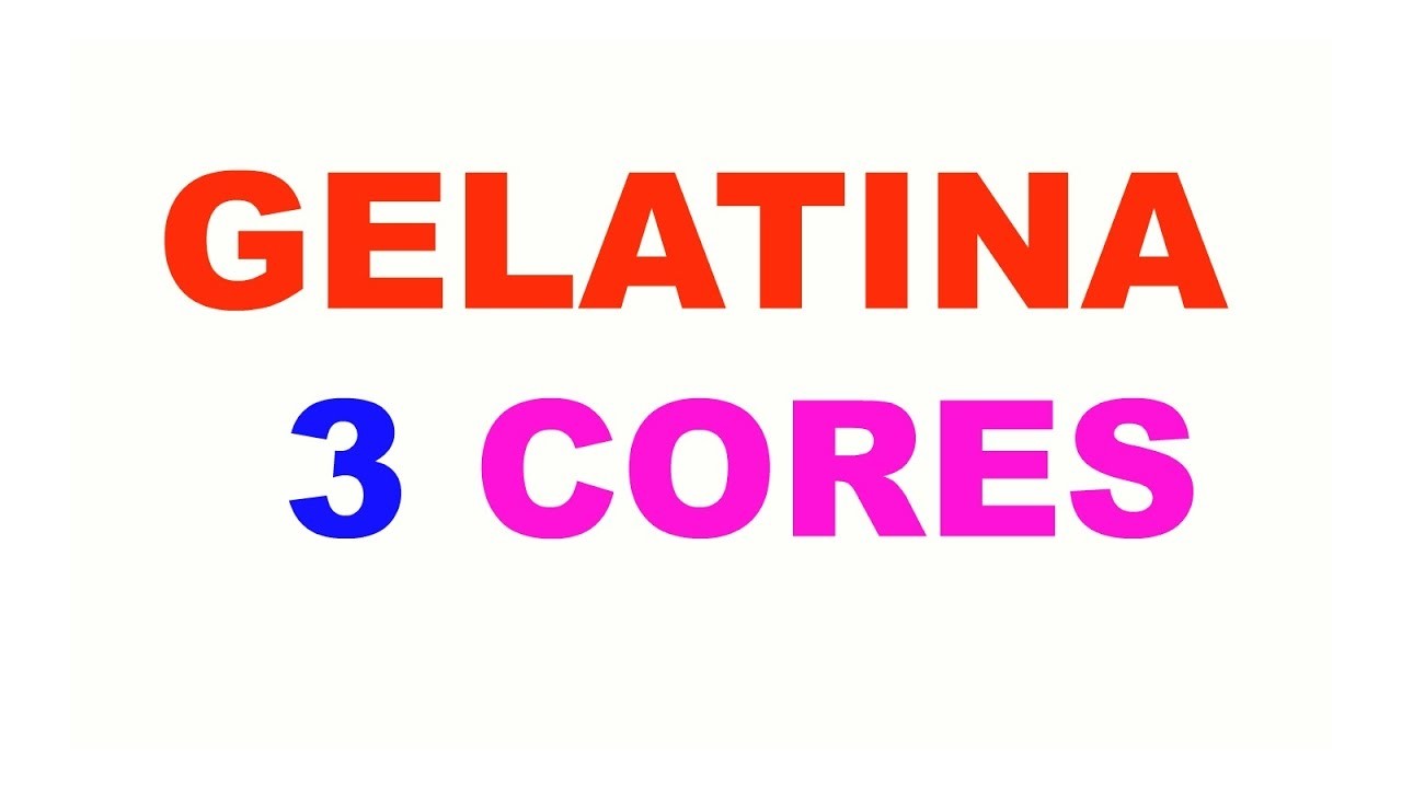 GELATINA 3 CORES