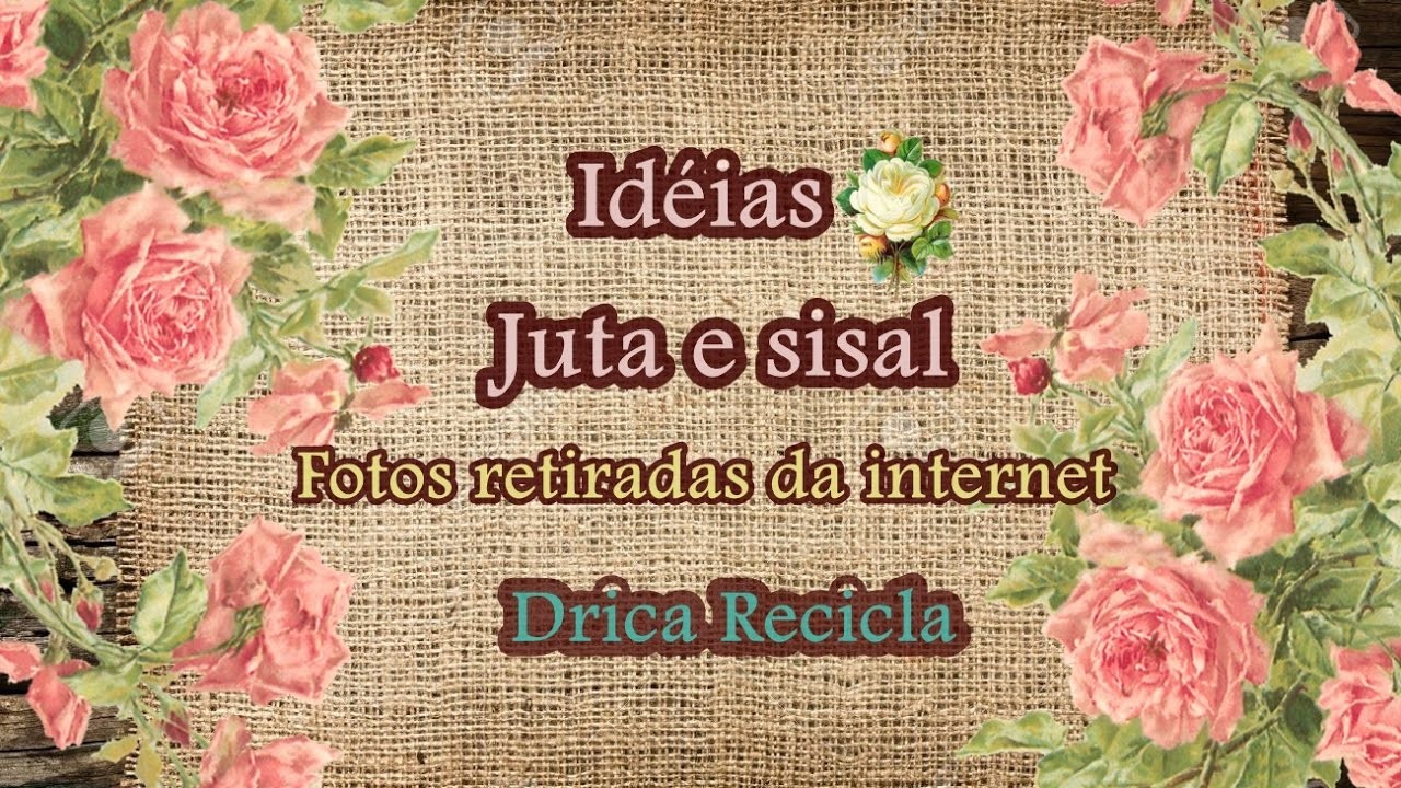 Idéias de artes com Juta e sisal ( fotos da internet ) - Drica Recicla
