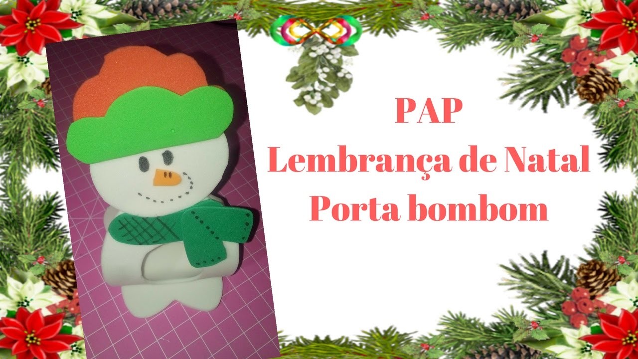 Lembrança de natal porta bombom (Live do Grupo no Face book)