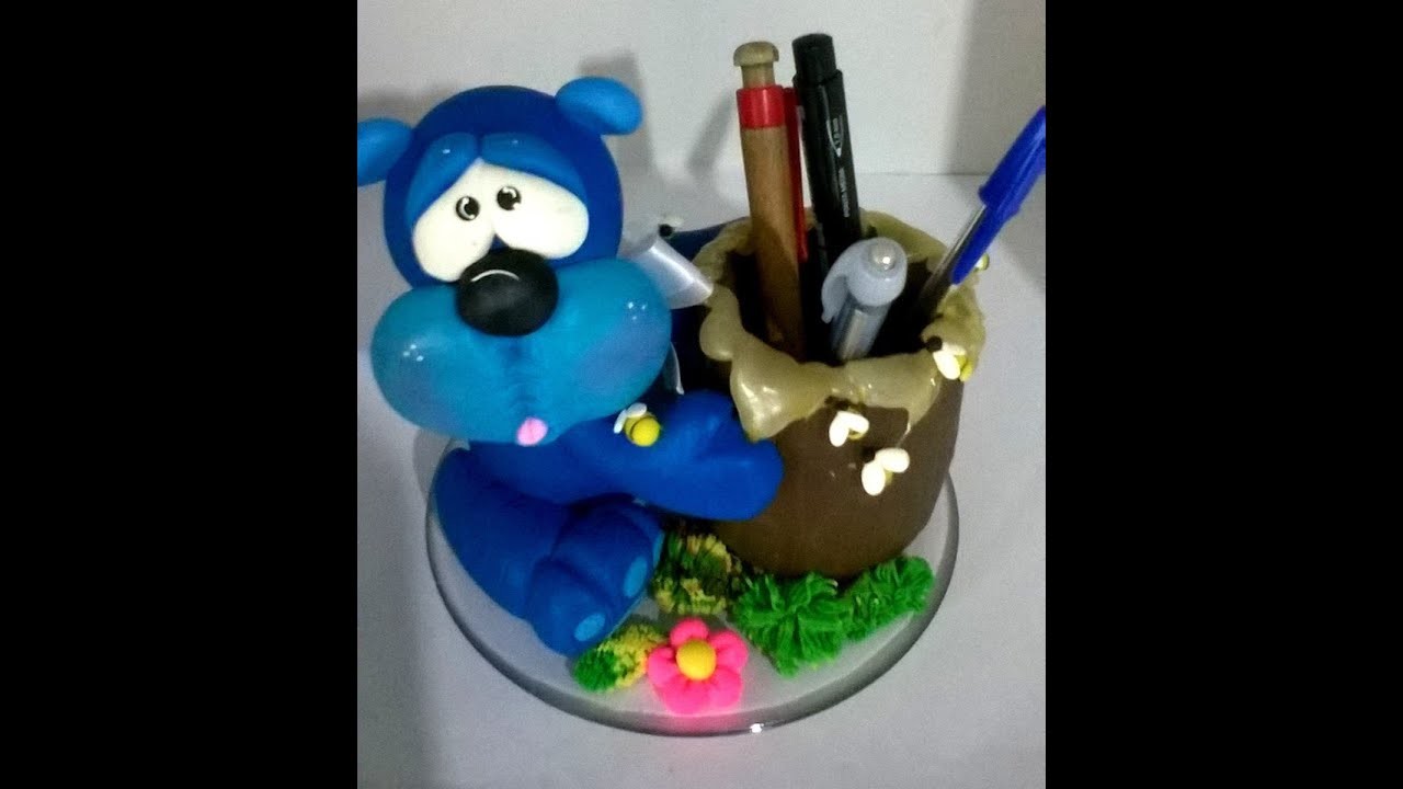 Porta caneta ursinho bebe