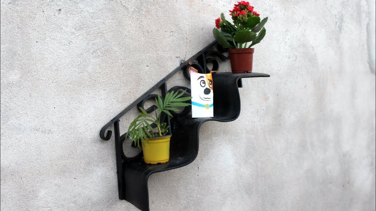 ♻️️ Suporte para Plantas Escada com Corrimao  #TireiDaCaçamba DIY Tubo de PVC