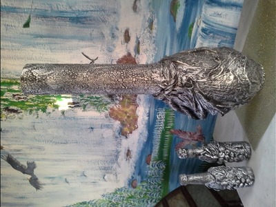 Vaso Metalizado com Textura .