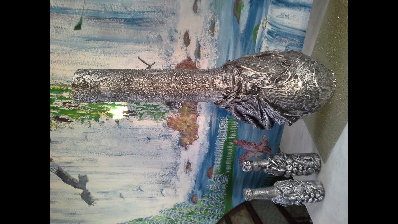 Vaso Metalizado com Textura .