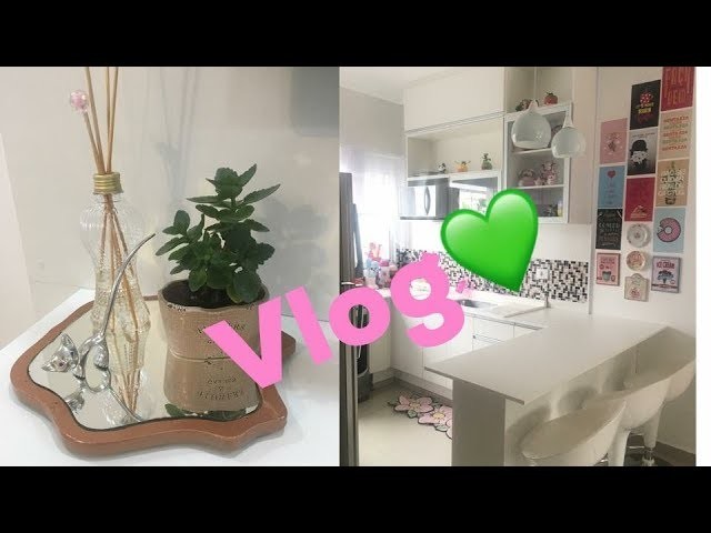 VLOG: transformando espelho velho, organização da casinha é muito mais . 