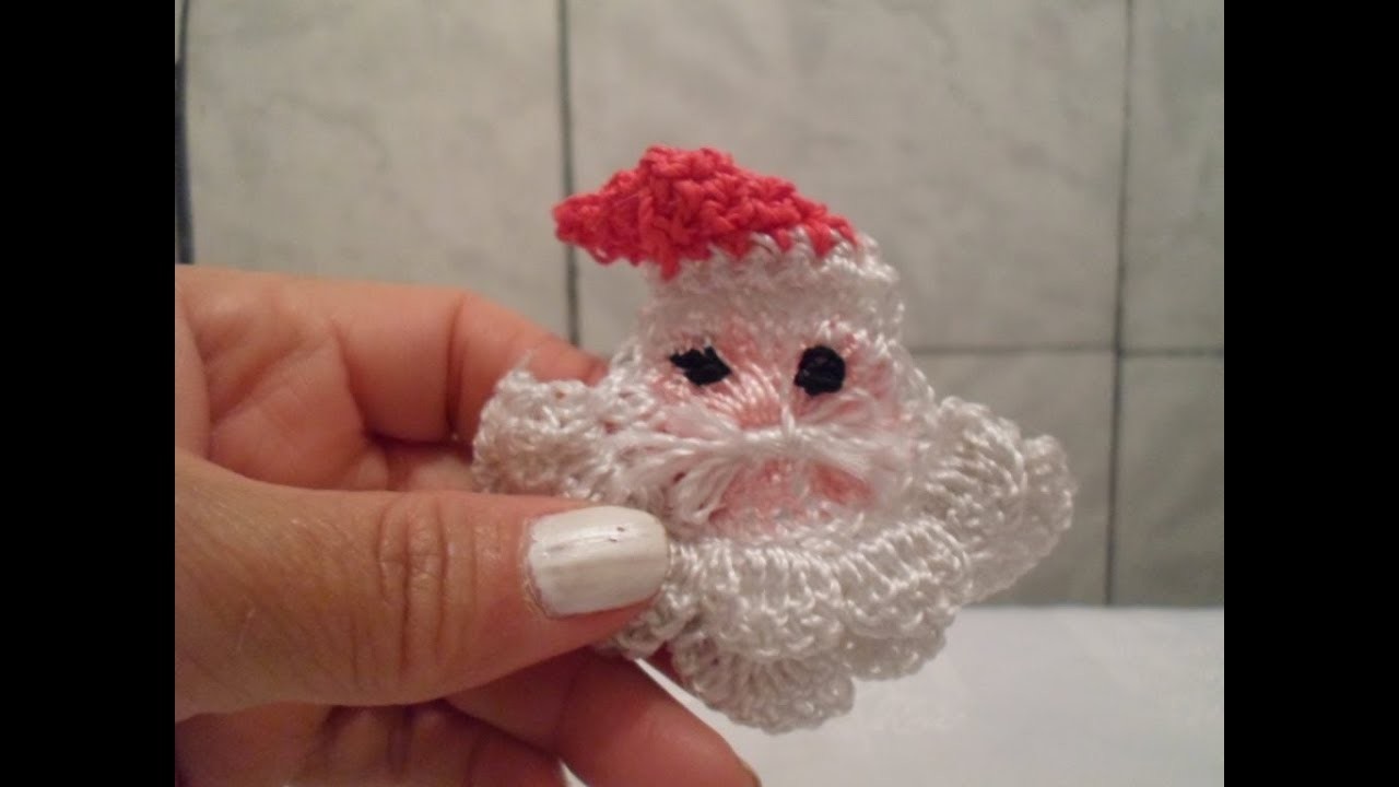 Como fazer um Papai Noel de Crochê - (Passo a Passo)