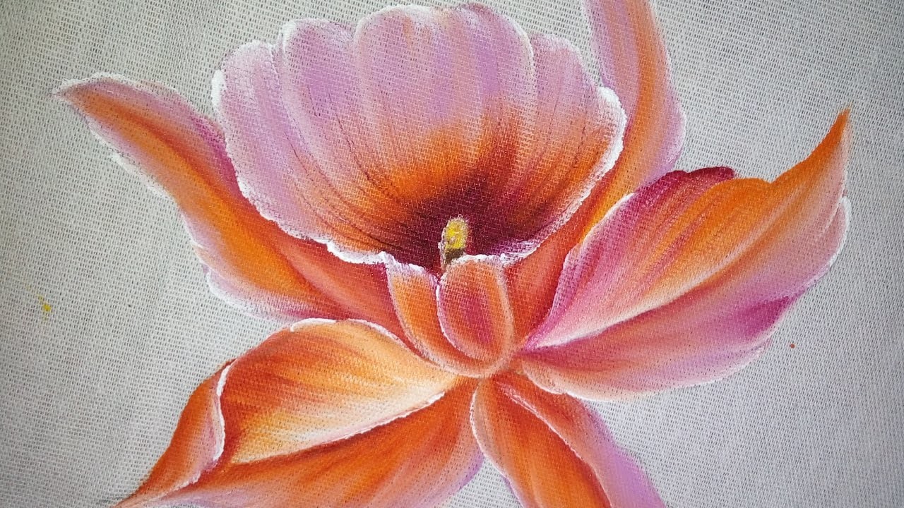 Como pintar Orquídea #pinturaemtecido
