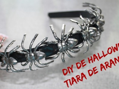 DIY: Como fazer uma tiara de aranhas pro Halloween!