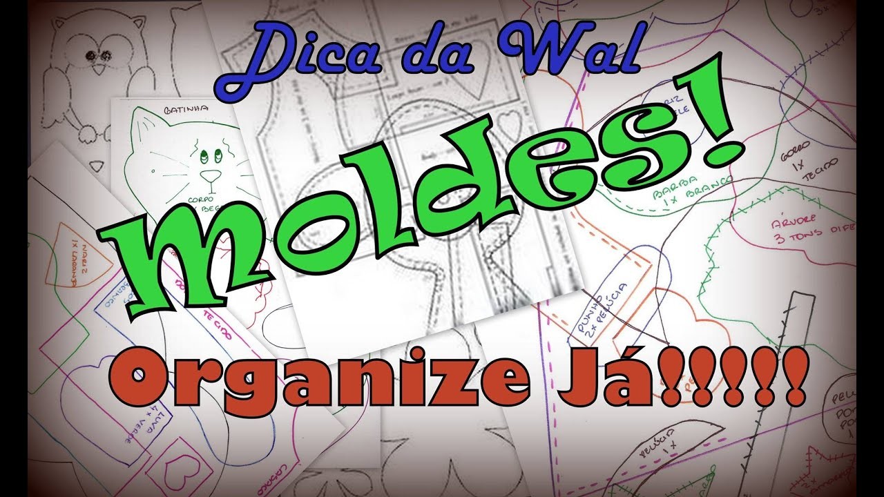 #DIY - MOLDES PERDIDOS. NUNCA MAIS!!!! Aprenda organiza-los!
