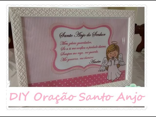 DIY Oração Santo Anjo