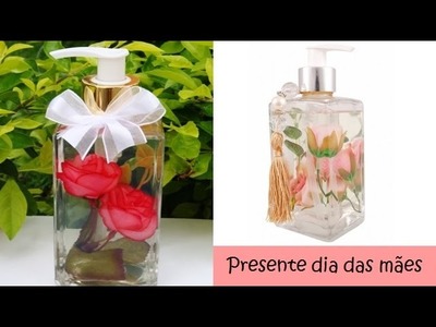 DIY - Sabonete líquido com flores