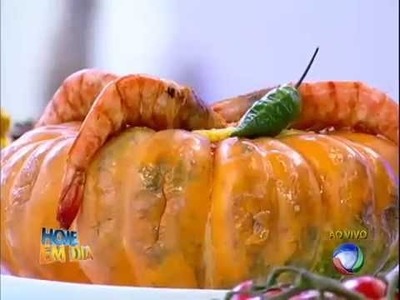 Edu Guedes ensina receita de camarão na moranga de dar água na boca #Receitas