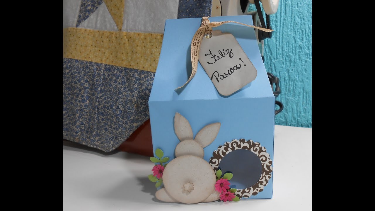 Embalagem de Páscoa com coelho