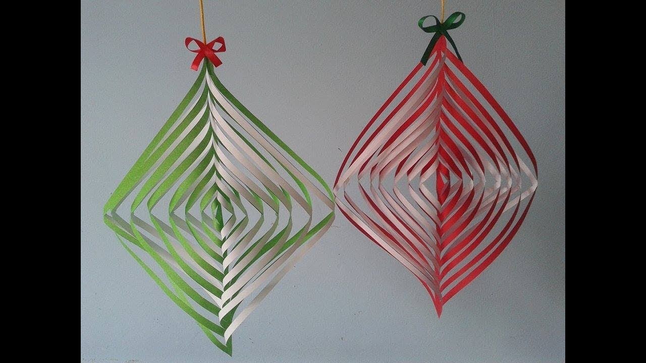 Enfeite de Natal - DIY - Estrela de Natal 3D em Papel!