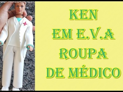 Ken em eva roupa de Médico