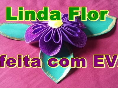 Linda Flor feita com EVA | DIY | Artesanato | Criando Maravilhas