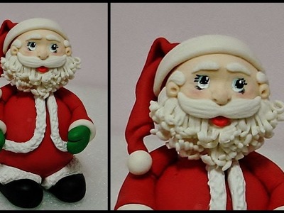 Papai Noel de Biscuit para pendurar na árvore de natal ou de mesa .  Como fazer?