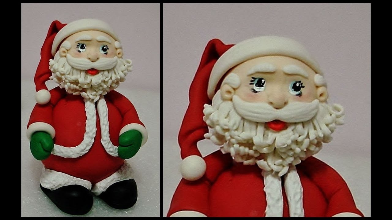 Papai Noel de Biscuit para pendurar na árvore de natal ou de mesa .  Como fazer?