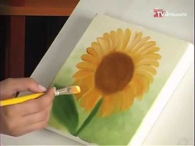 Pinturas Florais - Girassol - Pintura a óleo