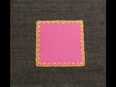 Ponto Caseado à mão - Super Fácil de Fazer! Detalhe em "V" Embroidery | Closed Stitch | Mel Caroline