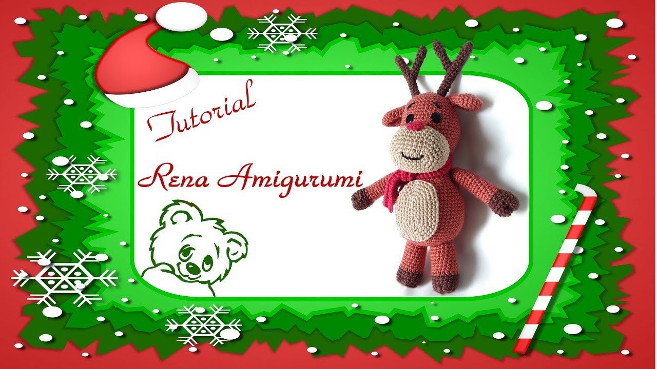 RENA AMIGURUMI   PARTE 01  -  por @ArteeManhaKids