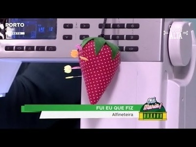 Alfineteira, porta-chaves Morango - Fui eu que fiz